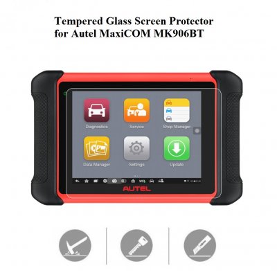 Tempered Glass Screen Protector for Autel MaxiCOM MK906BT MK906